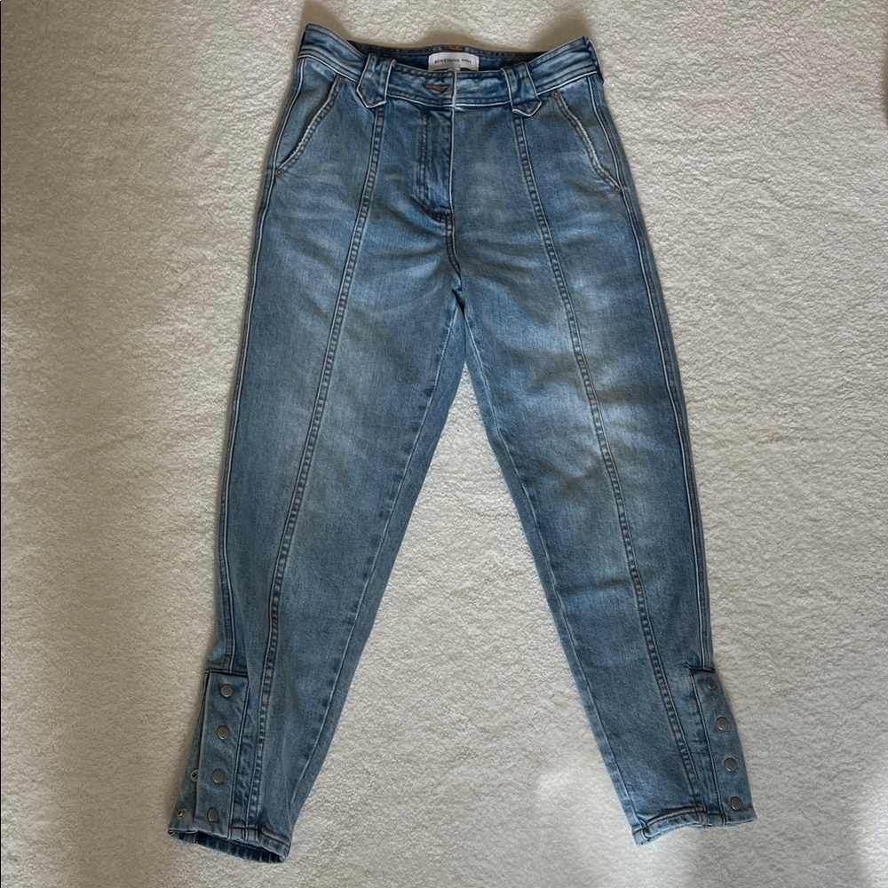Something Navy Light Blue Ankle Jeans